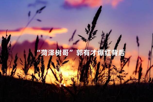 “菏泽树哥”郭有才爆红背后