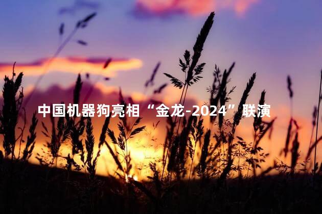 中国机器狗亮相“金龙-2024”联演