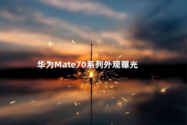 华为Mate70系列外观曝光
