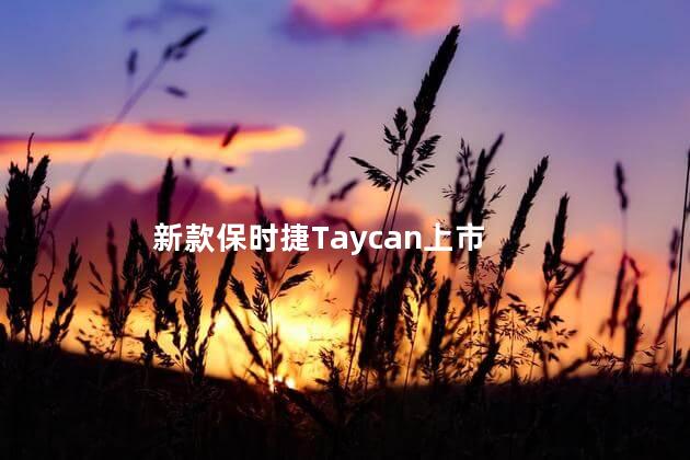 新款保时捷Taycan上市