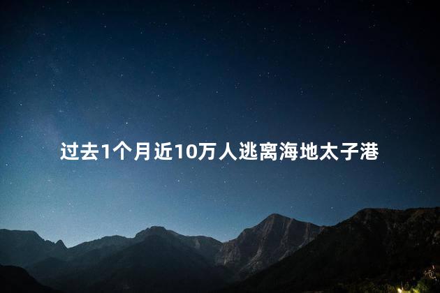 过去1个月近10万人逃离海地太子港