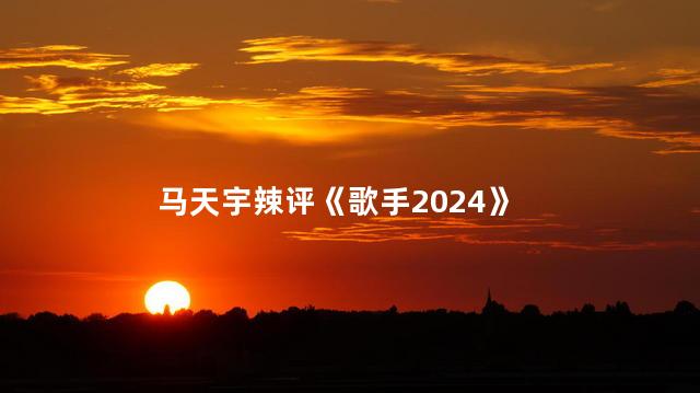 马天宇辣评《歌手2024》